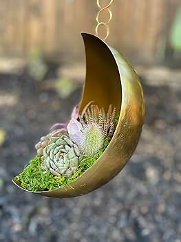 Amazon.com: SparkDazzle Floating Metal Moon Planter